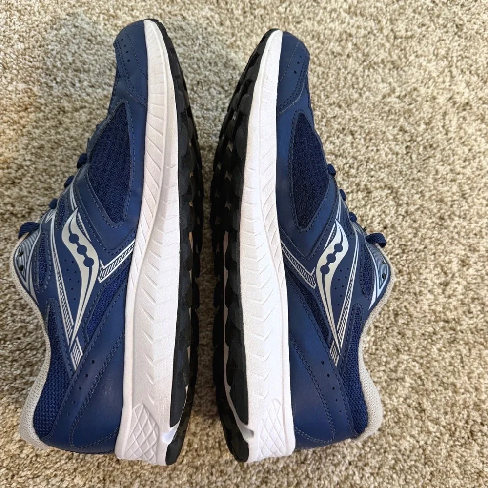 Saucony Cohesion 13 Mens Running‎ Shoes Navy Blue Silver S20559-22 Size 10.5